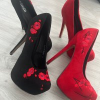 Черни официални обувки размер 37, снимка 2 - Дамски обувки на ток - 43570682