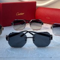 Cartier 2022 прозрачни дамски слънчеви очила Осмоъгълник с камъни, снимка 9 - Слънчеви и диоптрични очила - 38820742