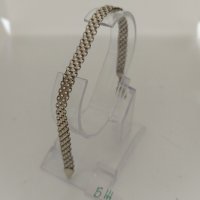  Красива сребърна маркирана гривна #БЖ, снимка 4 - Гривни - 44140848