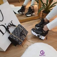 Дамски комплект чанта и спортни обувки кецове Christian Dior, снимка 1 - Дамски ежедневни обувки - 32404361