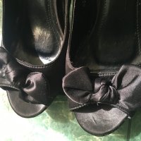 Черни обувки на ток номер 39, снимка 4 - Дамски елегантни обувки - 40564834