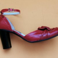 Елегантни пролетно/летни обувки, естествена кожа № 37, снимка 4 - Дамски обувки на ток - 36871803