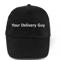 Шапка за доставчици ISA, с текст Your Delivery Guy, Черна, Регулируем размер, снимка 1 - Шапки - 38121305
