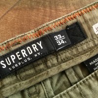 SUPERDRY Stretch Trouser Размер 33/34 еластичен панталон 10-51, снимка 6 - Панталони - 43122068