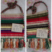 Торба, ръчно плетиво, етно стил, за народна носия, декорация , снимка 3 - Декорация за дома - 39313411