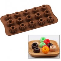 мики кексчета мъфини кексче силиконов молд форма желирани бонбони фондан шоколад, снимка 1 - Форми - 33126606