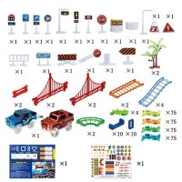 Писта от 360 части с 2 броя колички светеща, снимка 12 - Коли, камиони, мотори, писти - 43030185