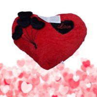 Подаръчна плюшена музикална възглавничка Сърце - Love, 33см, снимка 4 - Плюшени играчки - 43856278