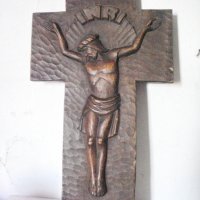 Стар кръст дърворезба, снимка 1 - Антикварни и старинни предмети - 26677504