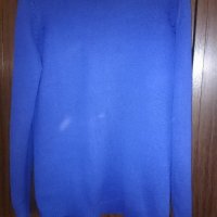  блузка плетиво с джобче цвят турско синьо, снимка 2 - Блузи с дълъг ръкав и пуловери - 26666296