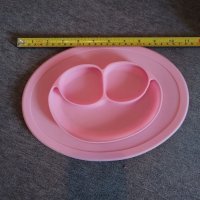 Детска силиконова чиния за хранене, снимка 2 - Прибори, съдове, шишета и биберони - 39521588