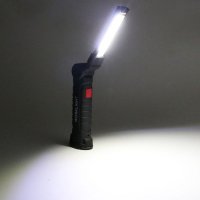 Фенер работна лампа прожектор с чупеща глава USB Зарядно Подвижна, снимка 3 - Аксесоари и консумативи - 34964504