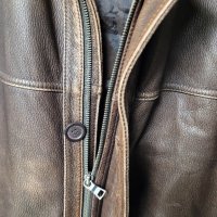 кожено мъжко яке,тъмнокафяво ARMA(  1000€ в интернет сайтове), снимка 3 - Якета - 43836121