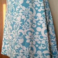 Свежа рокля в синьо и бяло, със сатенен колан 🍀♥️S,M♥️🍀арт 4418, снимка 4 - Рокли - 37598754