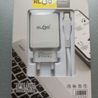 Универсално зарядно KLGO KC-2T, type C, fast charger+high speed кабел Промо цена!, снимка 1 - Оригинални зарядни - 40722572
