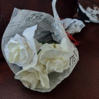 изкуствени хартиени цветя, снимка 2 - Изкуствени цветя - 40476208