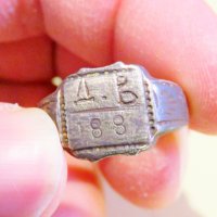 Старинен военнен пръстен 1889 г. за ценители и колекционери ., снимка 4 - Антикварни и старинни предмети - 36844474