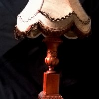 Голяма Ретро настолна лампа 85см, снимка 2 - Антикварни и старинни предмети - 38345535