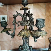 стар бароков свещник, снимка 4 - Антикварни и старинни предмети - 27222111