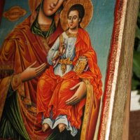 Икона на Дева Мария с Младенеца, снимка 5 - Икони - 22667772
