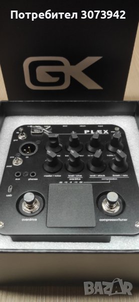 New GALLIEN-KRUEGER PLEX BASS PREAMP PEDAL 4-band EQ and footswitchable overdrive and compressor, снимка 1