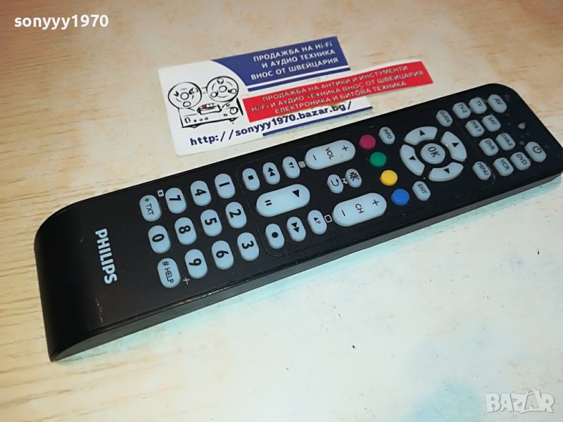 PHILIPS TV/DVD/CABLE/DVR/VTR/DVB-T/SAT REMOTE SWISS 1203231037, снимка 1