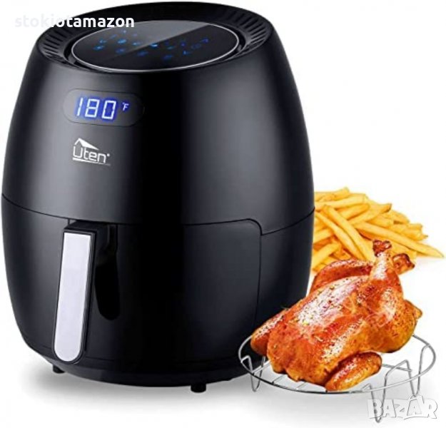 Air Fryer 6.9QT/6.5L, Uten 1700W High-power 8 in 1 дълбоко пържене, бързо нагряване, фурна с незалеп, снимка 1