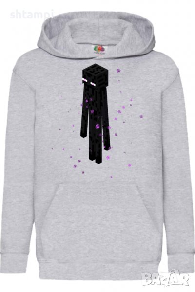 Детски Суитчър/Суитшърт Minecraft enderman 1,Minecraft,Игра,Подарък,Изненада,Забавление,Рожден Ден, снимка 1