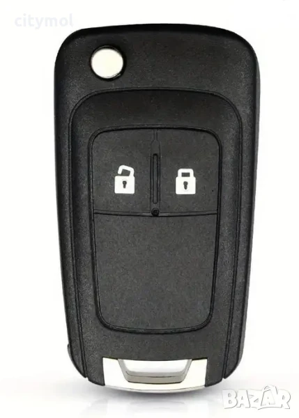 Кутийка за ключ с 2 бутона за OPEL/Vauxhall  Astra, Zafira, Insignia, острие HU100, снимка 1