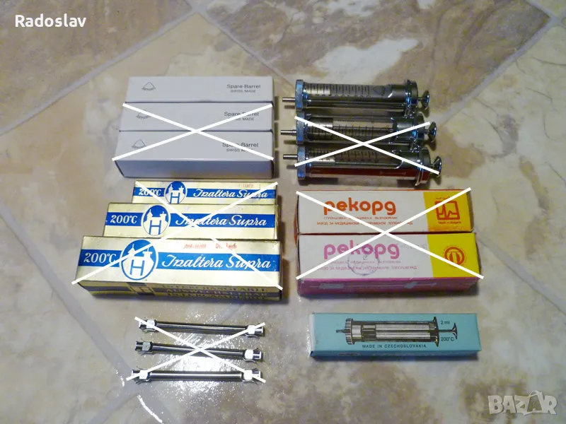 Стъклени спринцовки / спринцовка - нови, снимка 1