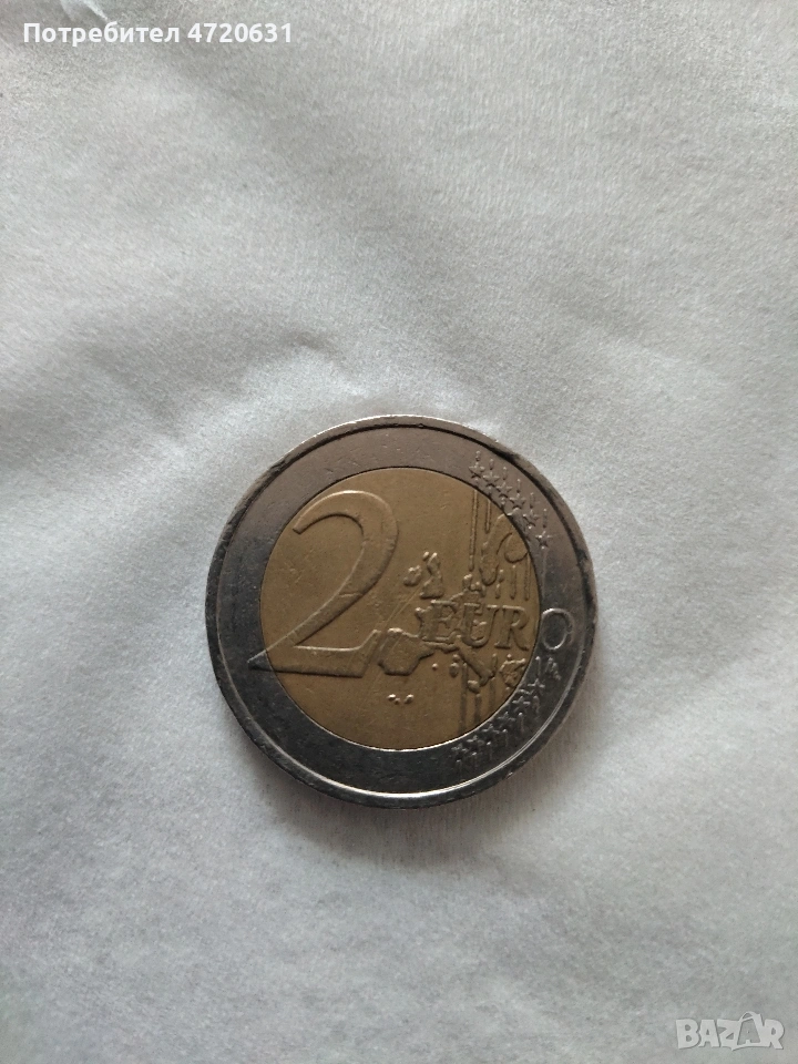 Монета от 2 Евро с изместен център 2000 година Франция , снимка 1