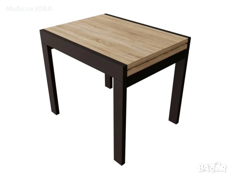 Трапезна маса 90/70 см – разтегателна, снимка 1