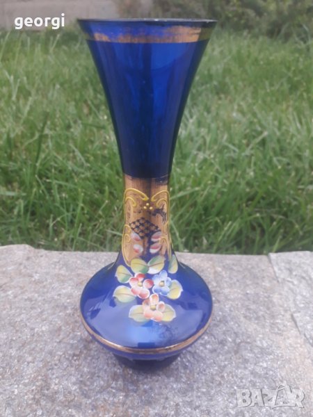 Вазичка Bohemia с позлата   11/5, снимка 1