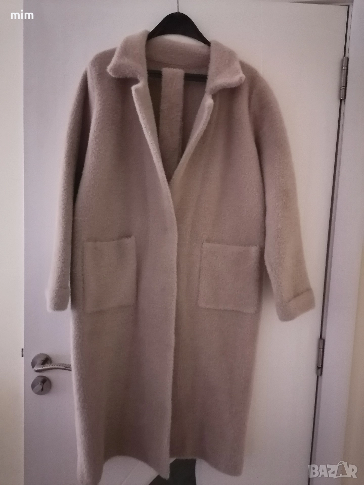 Кашмирено палто бежово, снимка 1