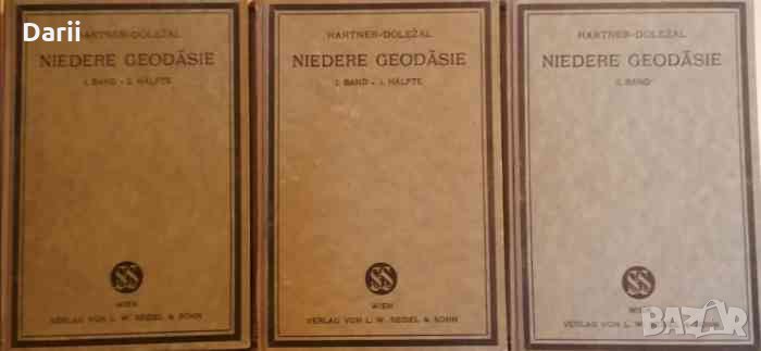 Hand- und Lehrbuch der niederen Geodäsie. Band I, 1. und 2.Hälfte, Band II- Eduard Dolezal, снимка 1