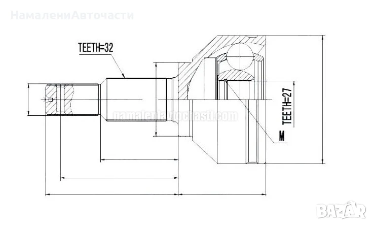 Предно външно каре 392111AA0A NPZNS055 Nissan, снимка 1