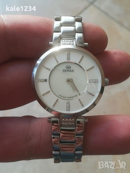 Дамски часовник GEMAX. Swiss made. Швейцарски часовник. Ronda movement. Механизъм Ронда. , снимка 1