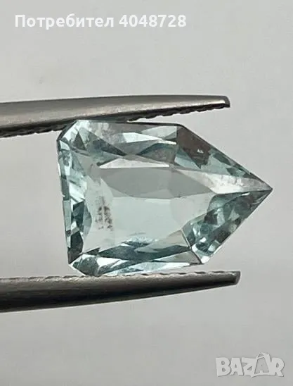 Естествен инвестиционен Аквамарин 3.50ct.- Бразилия, снимка 1