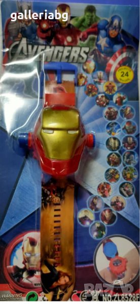 Детски часовник на Железният Човек с проектор (Iron Man,Marvel,Avengers), снимка 1