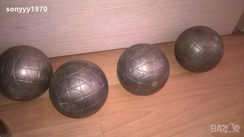 топки-бронз/мед/месинг-10см-4бр-внос франция, снимка 1