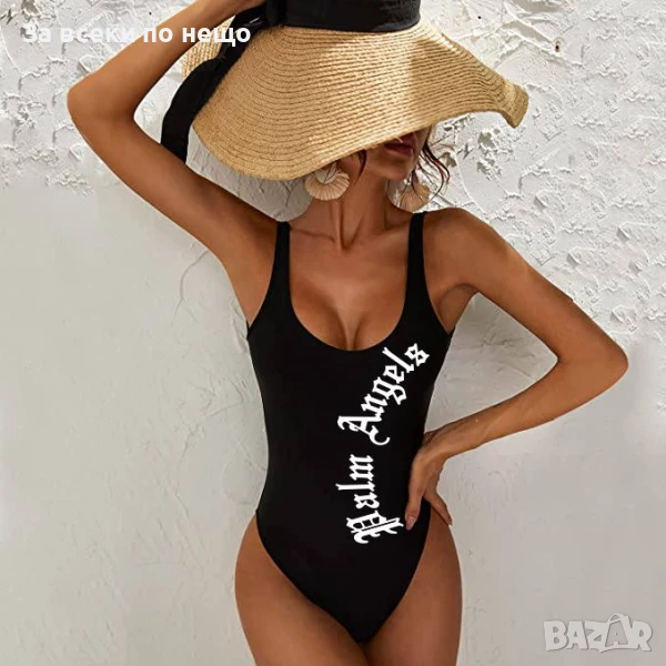 Palm Angels Дамски Цял Черен Стилен Бански Палм Ейнджълс Код D2607, снимка 1