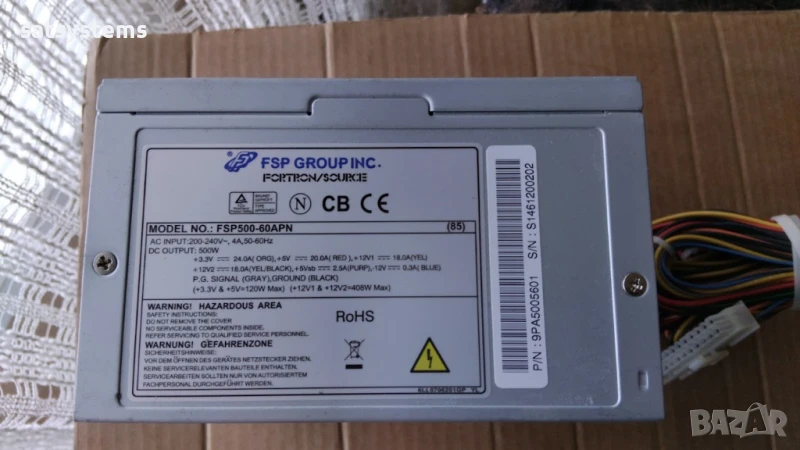 Компютърно захранване 500W Fortron FSP500-60APN 120mm FAN, снимка 1