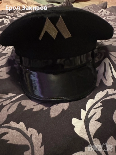 Черна шапка козирка, снимка 1