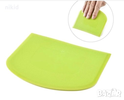 гладка шпатула пластмасова за измазване заглаждане декориране рязане на торта крем тесто, снимка 1