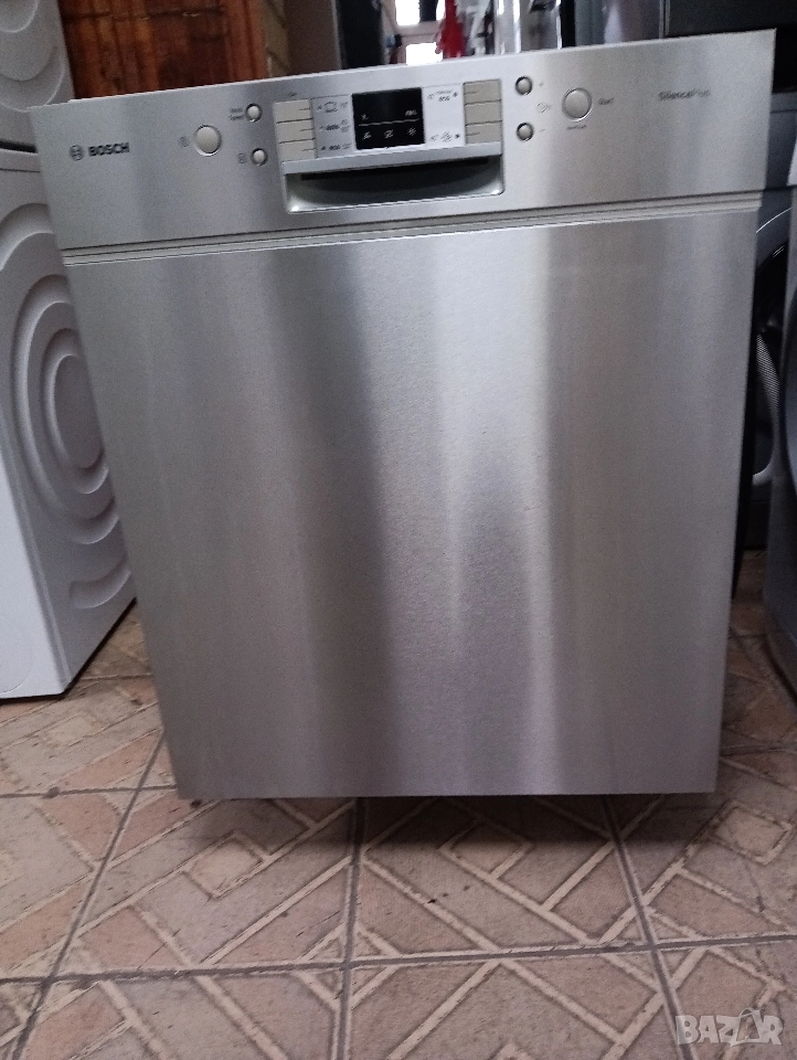 Иноксова широка 60 см съдомиялна Бош Bosch Made in Germany 2 години гаранция!, снимка 1