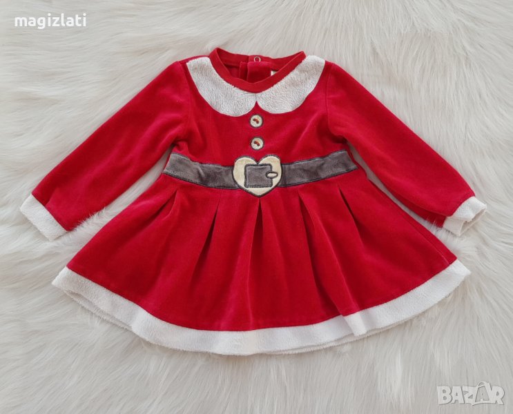Коледна рокля 9-12 месеца, снимка 1