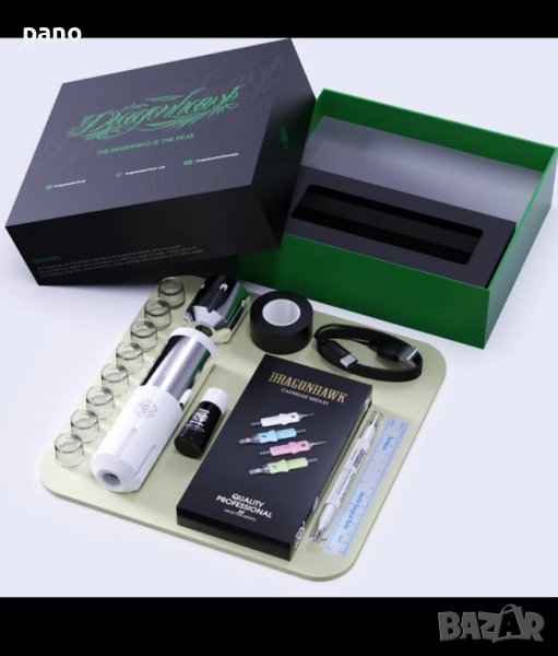 комплект за татуировки/татуиране.Dragongawk starter kit., снимка 1