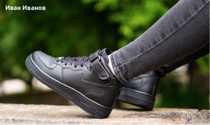 оригинални  кецове  (маратонки ) NIKE AIR FORCE 1 MID (GS)  номер 38-38,5, снимка 1