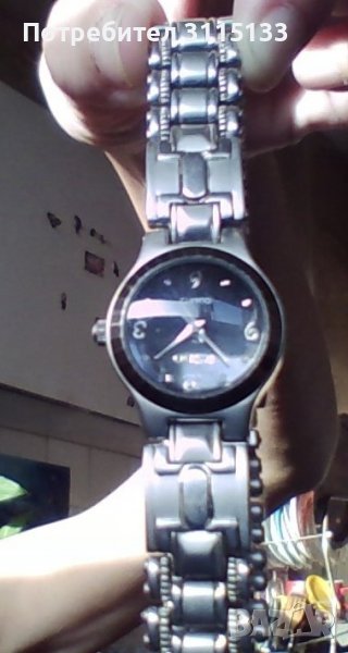 Дамски аналогов часовник с метална  верижка ,Сребрист , снимка 1