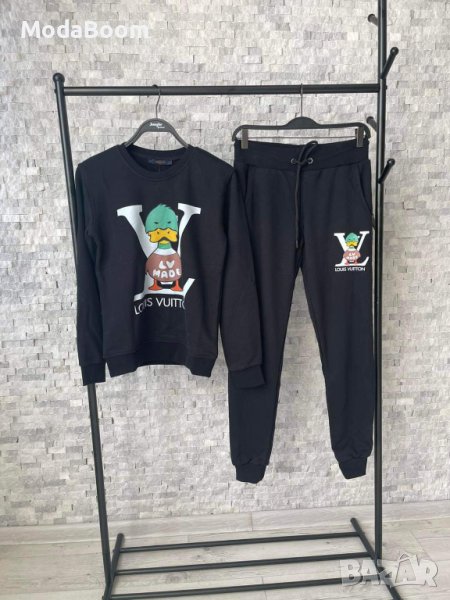 🆕Louis Vuitton стилен памучен черен дамски комплект🆕, снимка 1